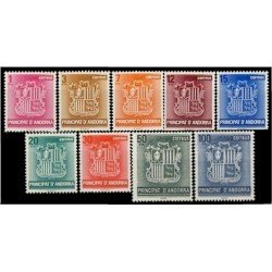 Andorra Española 148/56 1982 Básica escudos MNH Andorra Española 148/56 1982 Básica escudos MNH