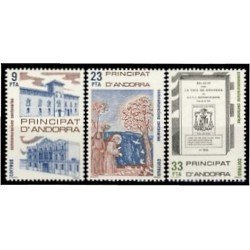 Andorra Española 163/65 1982 Centenarios MNH Andorra Española 163/65 1982 Centenarios MNH