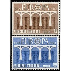 Andorra Española 179/80 1984 Europa MNH Andorra Española 179/80 1984 Europa MNH
