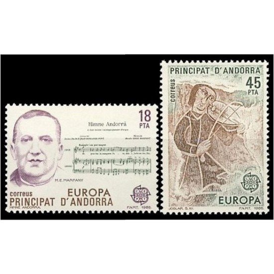 Andorra Española 184/85 1985 Europa MNH Andorra Española 184/85 1985 Europa MNH