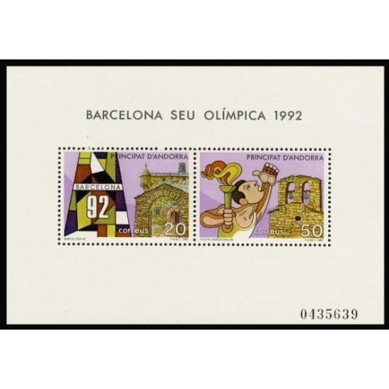 Andorra Española 200 HB 1987 Barcelona 92 MNH Andorra Española 200 HB 1987 Barcelona 92 MNH