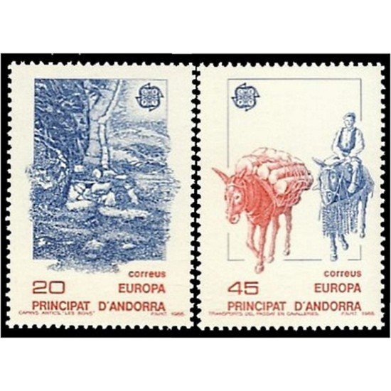 Andorra Española 204/05 1988 Europa MNH Andorra Española 204/05 1988 Europa MNH