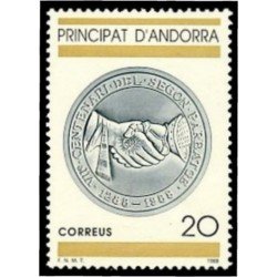 Andorra Española 207 1988 VII Centenario del 2º Preatge MNH Andorra Española 207 1988 VII Centenario del 2º Preatge MNH
