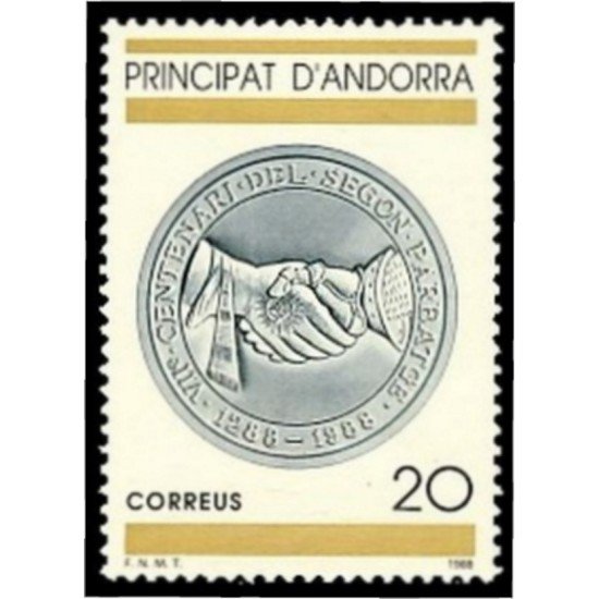 Andorra Española 207 1988 VII Centenario del 2º Preatge MNH Andorra Española 207 1988 VII Centenario del 2º Preatge MNH