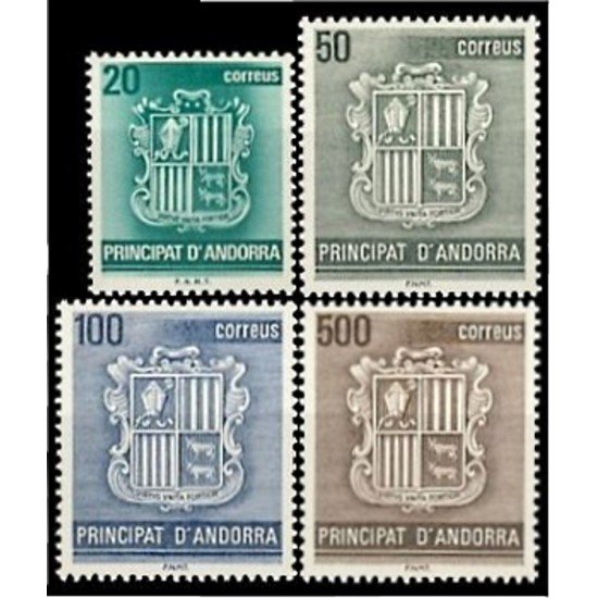 Andorra Española 209/12 1988 Básica, escudos MNH Andorra Española 209/12 1988 Básica, escudos MNH
