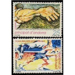 Andorra Española 223/24 1991 IV Juegos de los peq. Estados de Europa MNH Andorra Española 223/24 1991 IV Juegos de los peq. Estados de Europa MNH