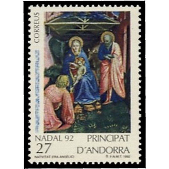 Andorra Española 234 1992 Navidad 92 MNH Andorra Española 234 1992 Navidad 92 MNH