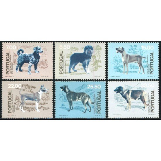 FAU4/S Portugal Nº 1500/05 1981 Perros de raza portuguesa Lujo FAU4/S Portugal Nº 1500/05 1981 Perros de raza portuguesa Lujo