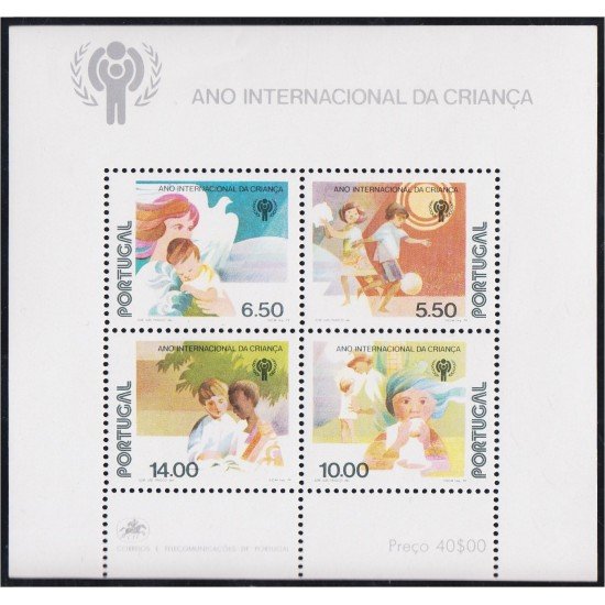 Portugal HB 28 1979 Año internacional de la infancia MNH