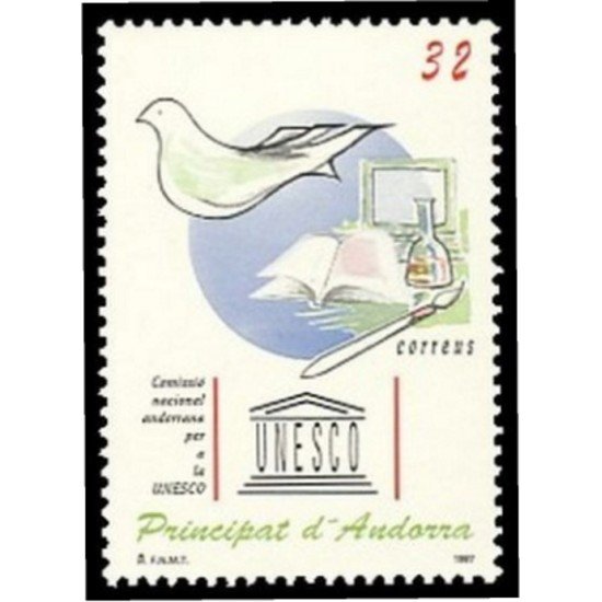 Andorra Española 259 1997 Comisión Nacional para la Unesco MNH Andorra Española 259 1997 Comisión Nacional para la Unesco MNH