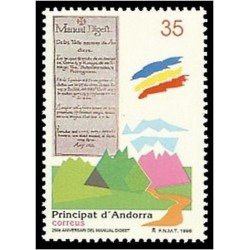 Andorra Española 265 1998 Aniversario del Manual Digest MNH Andorra Española 265 1998 Aniversario del Manual Digest MNH