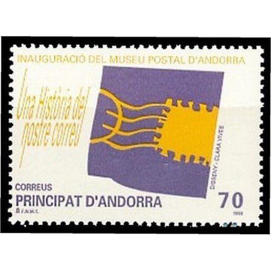 Andorra Española 266 1998 Inauguración Museo Postal MNH Andorra Española 266 1998 Inauguración Museo Postal MNH