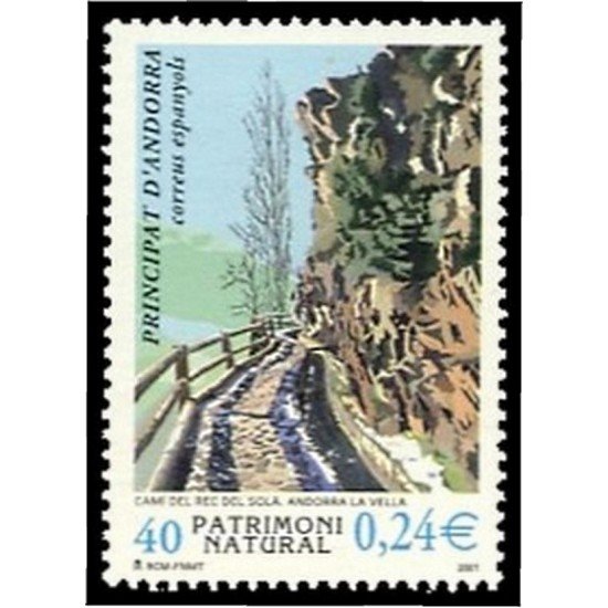 Andorra Española 284 2001 Patrimonio Natural MNH Andorra Española 284 2001 Patrimonio Natural MNH