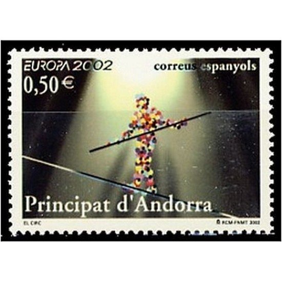 Andorra Española 295 2002 Europa circo MNH Andorra Española 295 2002 Europa circo MNH