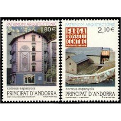 Andorra Española 296/97 2002 Arquitectura MNH Andorra Española 296/97 2002 Arquitectura MNH