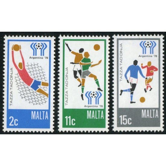 DEP7/S Malta 566/68  1978  Mundial de Fútbol de Argentina  MNH