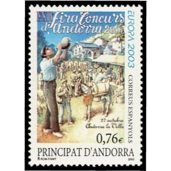 Andorra Española 306 2003 Europa MNH Andorra Española 306 2003 Europa MNH