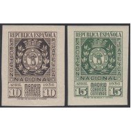 España Spain 727/28 1936 Exposición Filatélica Madrid MNH España Spain 727/28 1936 Exposición Filatélica Madrid MNH