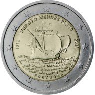 Portugal 2011 2 € euros conmemorativos V Cent explorador Fernão Mendes Pinto Portugal 2011 2 € euros conmemorativos V Cent explorador Fernão Mendes Pinto