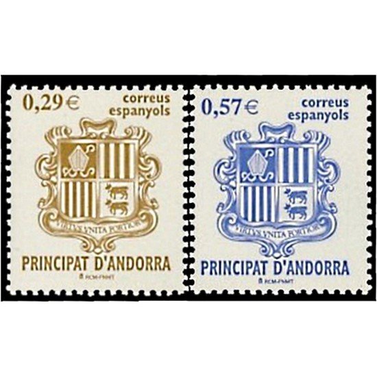 Andorra Española 335/36 2006 Principado de Andorra, escudos MNH Andorra Española 335/36 2006 Principado de Andorra, escudos MNH