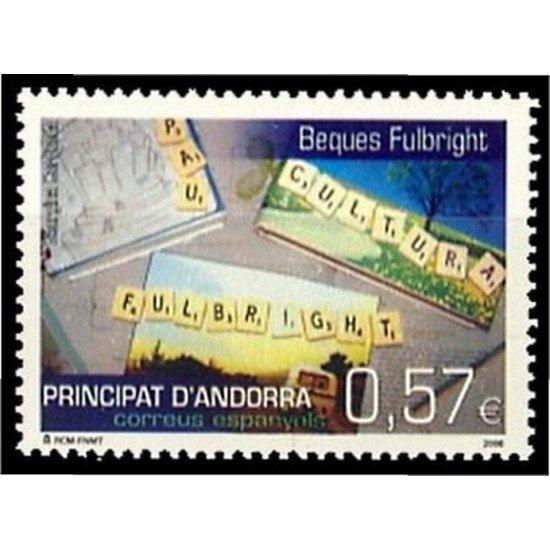 Andorra Española 340 2006 Becas Fullbright MNH Andorra Española 340 2006 Becas Fullbright MNH
