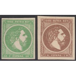 España Spain 160/61 1875 Carlos VII  MH