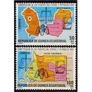 Guinea Ecuatorial 51/52 1984 Constitución de los Poderes del Estado MNH Guinea Ecuatorial 51/52 1984 Constitución de los Poderes del Estado MNH