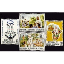 Guinea Ecuatorial 65/68 1985 I Centº de las Misiones de Inmaculada Concepción MNH Guinea Ecuatorial 65/68 1985 I Centº de las Misiones de Inmaculada Concepción MNH