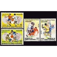 Guinea Ecuatorial 81/84 1986 Fútbol Mundial México 1986 MNH Guinea Ecuatorial 81/84 1986 Fútbol Mundial México 1986 MNH