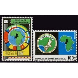 Guinea Ecuatorial 85/86 1986 Unión de los Estados de África Central MNH Guinea Ecuatorial 85/86 1986 Unión de los Estados de África Central MNH