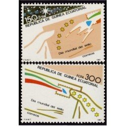 Guinea Ecuatorial 94/95 1987 Día Mundial del Sello MNH Guinea Ecuatorial 94/95 1987 Día Mundial del Sello MNH