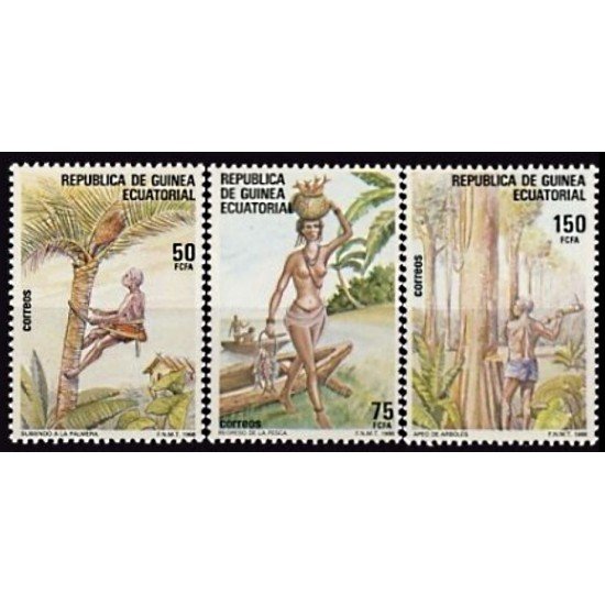 Guinea Ecuatorial 104/06 1988 Día Internacional del Trabajo MNH Guinea Ecuatorial 104/06 1988 Día Internacional del Trabajo MNH