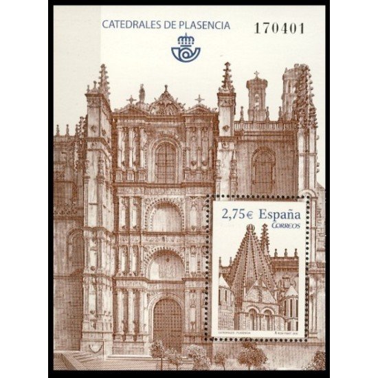 España Spain 4552 2010 Catedrales Plasencia MNH 