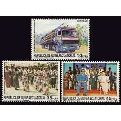 Guinea Ecuatorial 109/11 1988 20º Aniversario de la Independencia MNH Guinea Ecuatorial 109/11 1988 20º Aniversario de la Independencia MNH