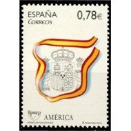 España Spain 4601 2010 América Upaep Símbolos Escudo Bandera MNH España Spain 4601 2010 América Upaep Símbolos Escudo Bandera MNH