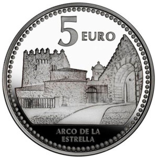 España Spain 2011 5 euros Capitales de provincia Cáceres Plata Ag España Spain 2011 5 euros Capitales de provincia Cáceres Plata Ag