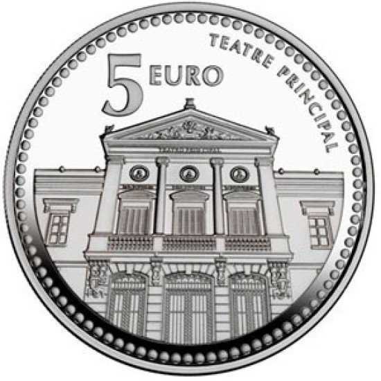 España Spain 2011 5 euros Capitales de provincia Castellón Plata Ag