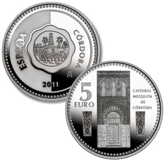 España Spain 2011 5 euros Capitales de provincia Córdoba Plata Ag España Spain 2011 5 euros Capitales de provincia Córdoba Plata Ag