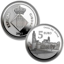 España Spain 2011 5 euros Capitales de provincia Girona Plata Ag