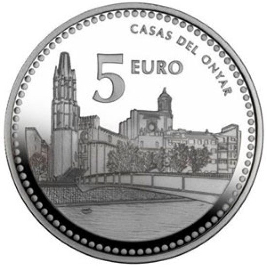 España Spain 2011 5 euros Capitales de provincia Girona Plata Ag
