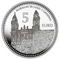 España Spain 2011 5 euros Capitales de provincia Lugo Plata Ag