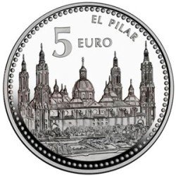 España Spain 2011 5 euros Capitales de provincia Zaragoza 5 euros Plata Ag