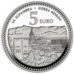España Spain 2012 5 euros Capitales de provincia Granada Plata Ag