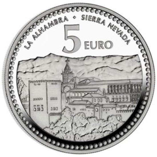 España Spain 2012 5 euros Capitales de provincia Granada Plata Ag España Spain 2012 5 euros Capitales de provincia Granada Plata Ag