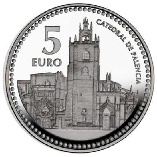 España Spain 2012 5 euros Capitales de provincia Palencia Plata Ag