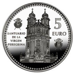 España Spain 2012 5 euros Capitales de provincia Pontevedra Plata Ag