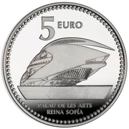 España Spain 2012 5 euros Capitales de provincia Valencia Plata AG