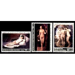 Guinea Ecuatorial 136/38 1991 Grandes Maestros de la Pintura Guinea Ecuatorial 136/38 1991 Grandes Maestros de la Pintura