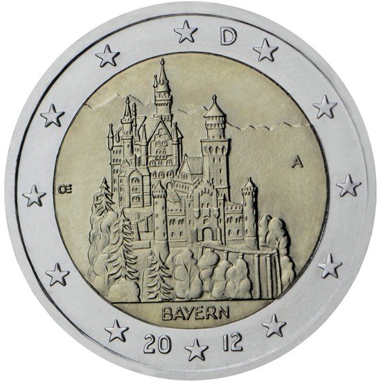 Alemania 2012 € euros conmemorativos Bayern  ( 5 monedas )