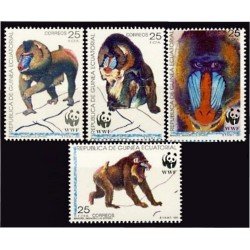 Guinea Ecuatorial 139/42 1991 Fondo Mundial para la protección de la naturaleza MNH Guinea Ecuatorial 139/42 1991 Fondo Mundial para la protección de la naturaleza MNH